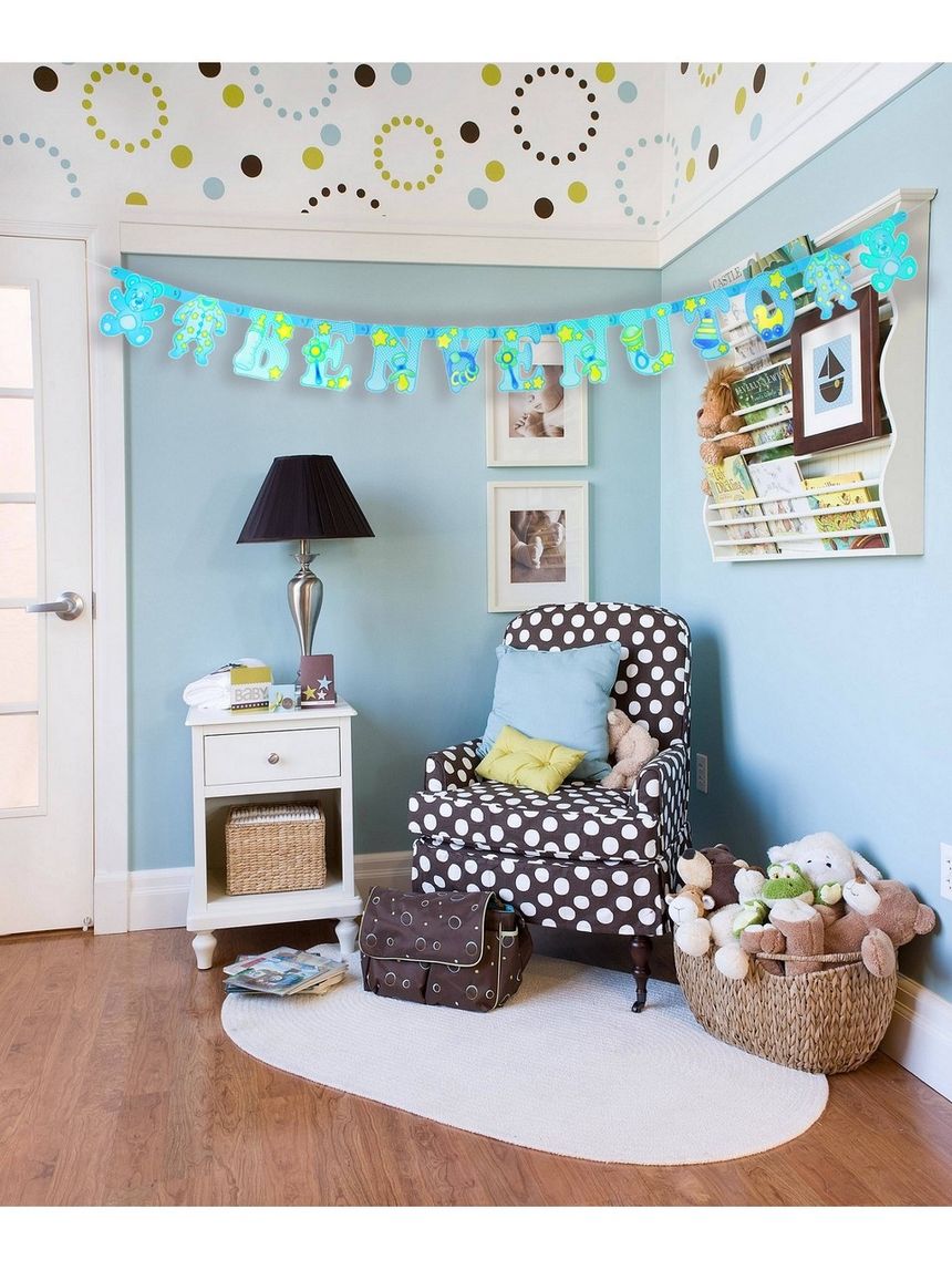 Festone benvenuto 215x15 cm - misura xl