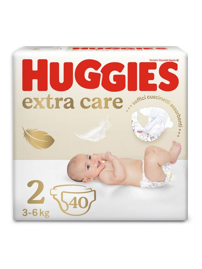 Huggies extra care bebè grande tg2 - 40 pannolini