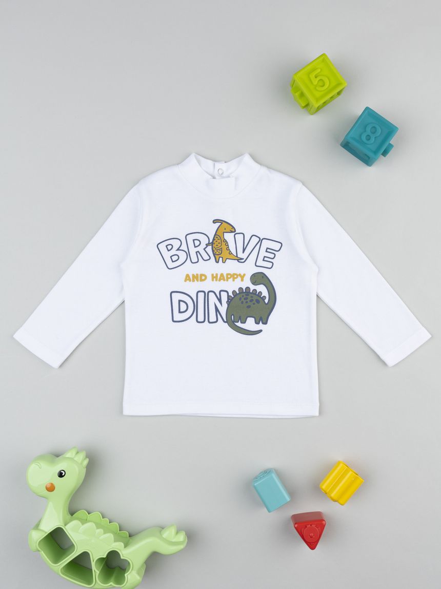 Lupetto bimbo bianco brave dino