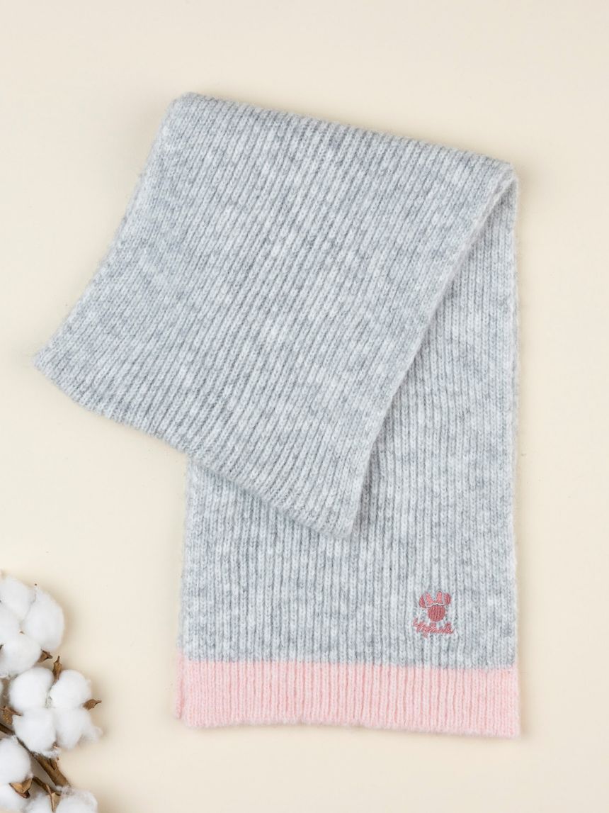 Sciarpa bimba grigia minnie