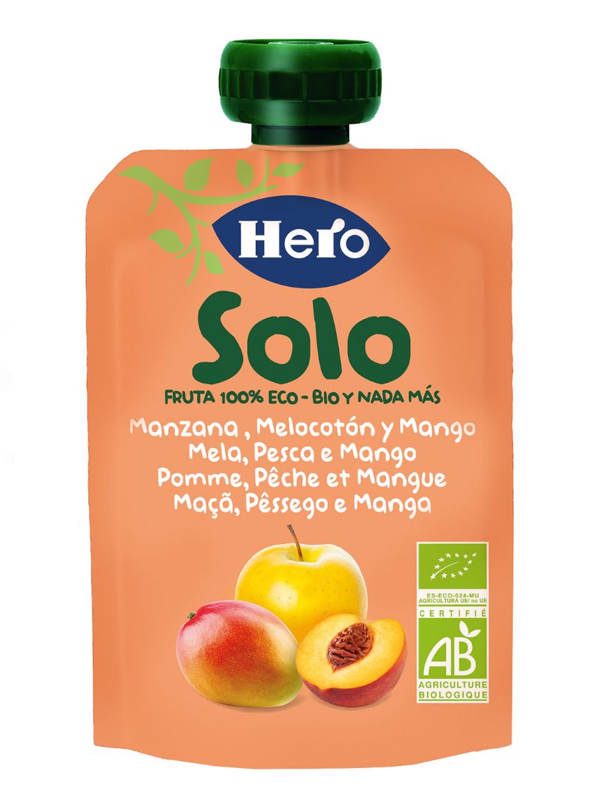 Pouch mela pesca mango 100 gr - hero solo