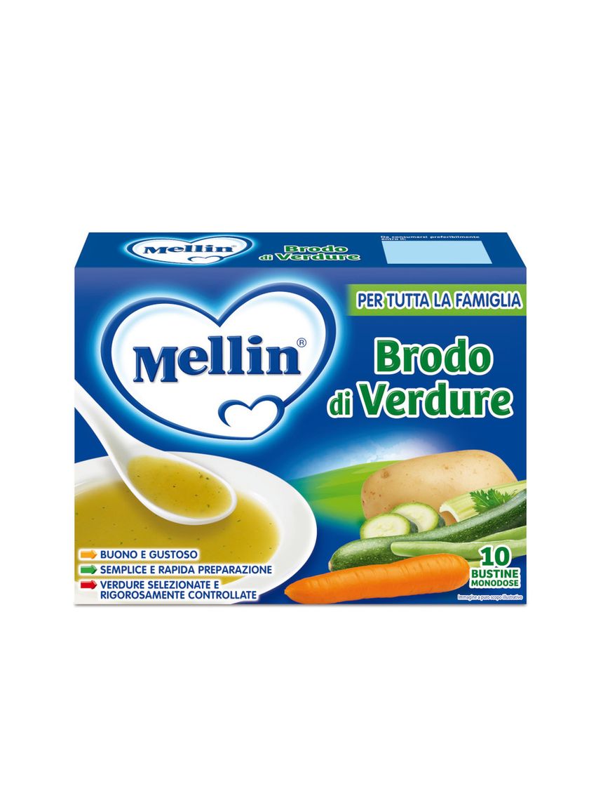 Brodo di verdure 10x8 gr - mellin