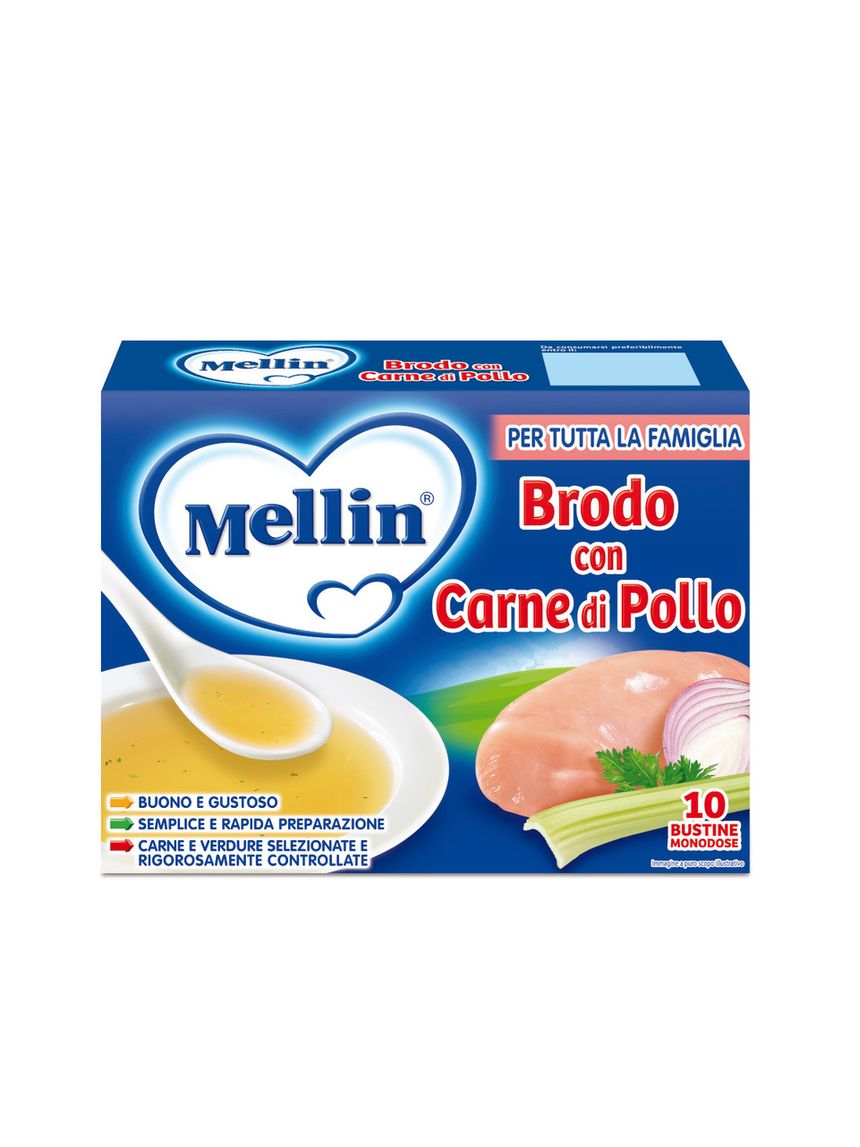 Brodo di pollo 10x5 gr - mellin