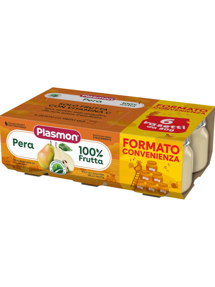 Omogeneizzato pera 6x80 gr - plasmon