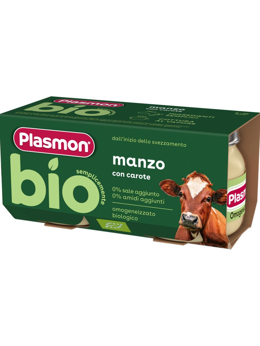 Omogeneizzato manzo bio 2x80 gr - plasmon