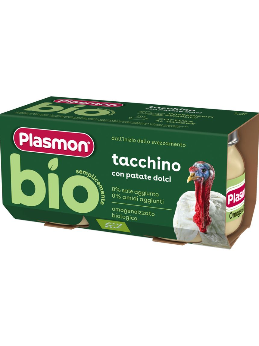 Omogeneizzato tacchino bio 2x80 gr - plasmon
