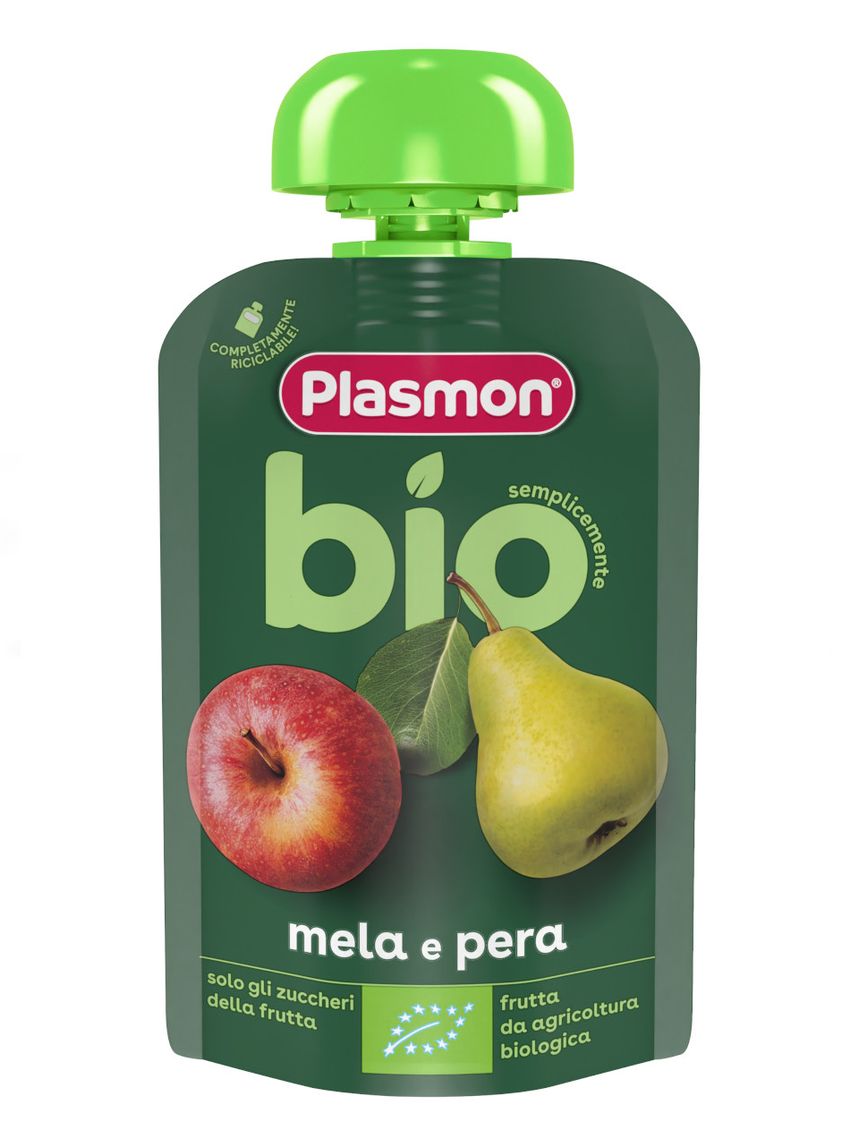 Pouch mela e pera bio 100gr - plasmon
