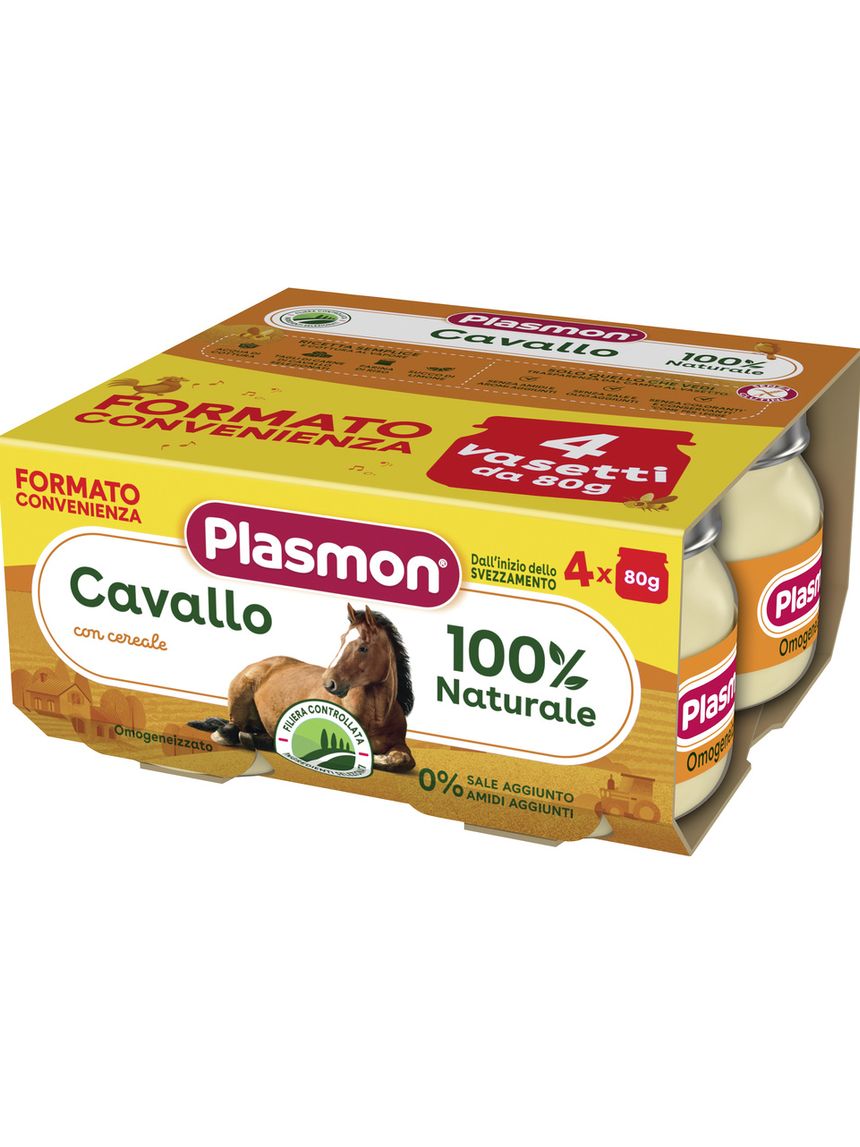 Omogeneizzato cavallo 4x80g - plasmon