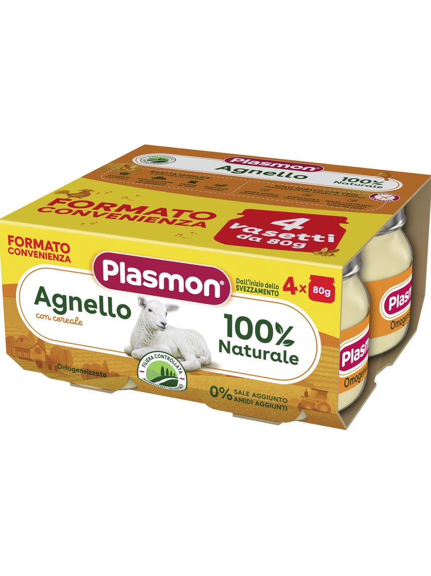 Omogeneizzato agnello 4x80g - plasmon