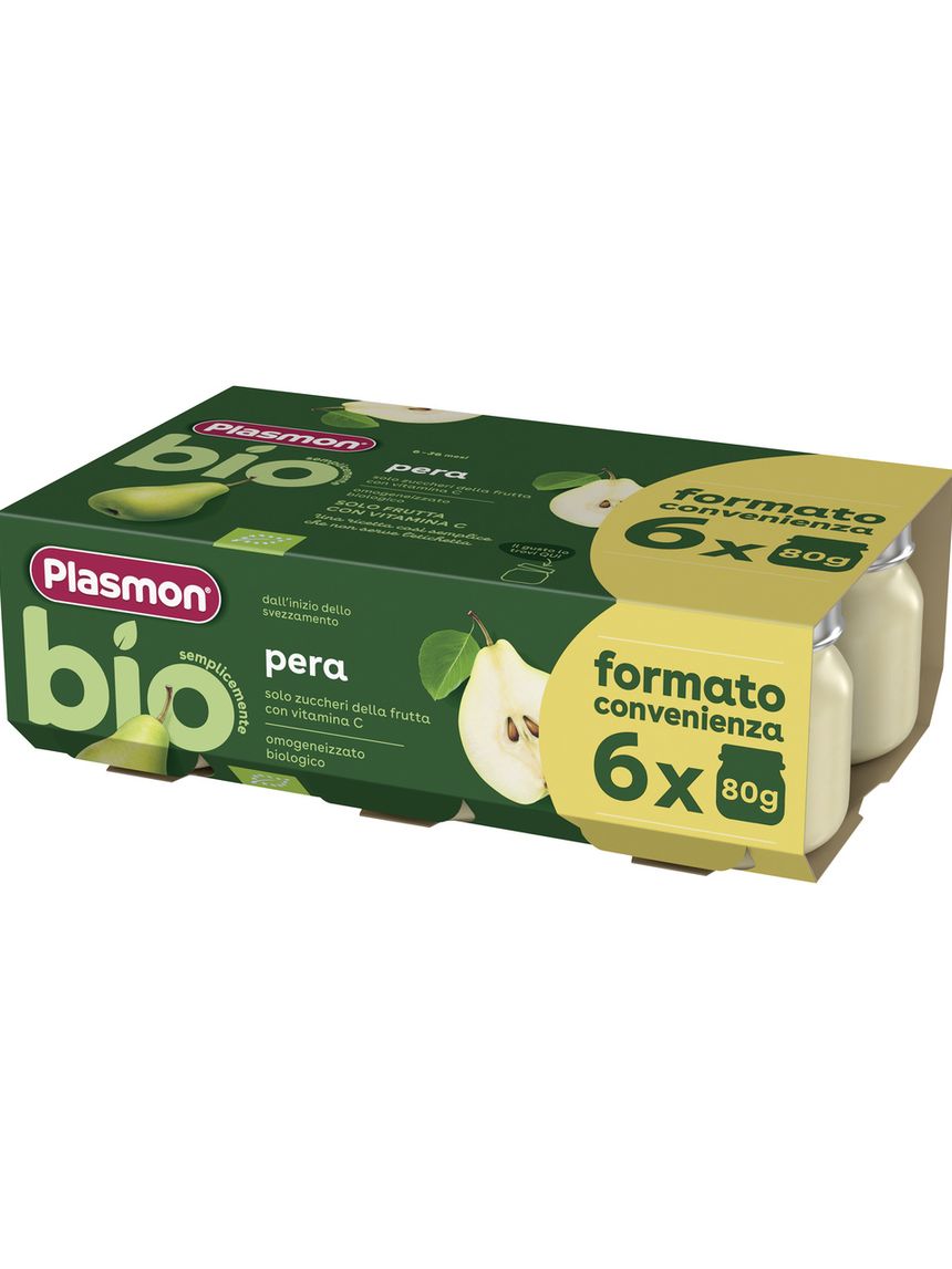 Omogeneizzato bio - pera 6x80g - plasmon