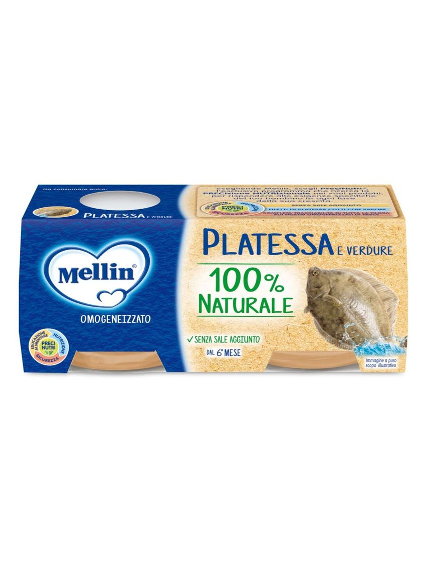 Omogeneizzato platessa 2x80g - mellin