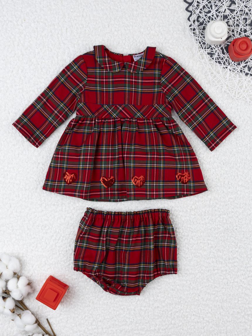Abito tartan bimba