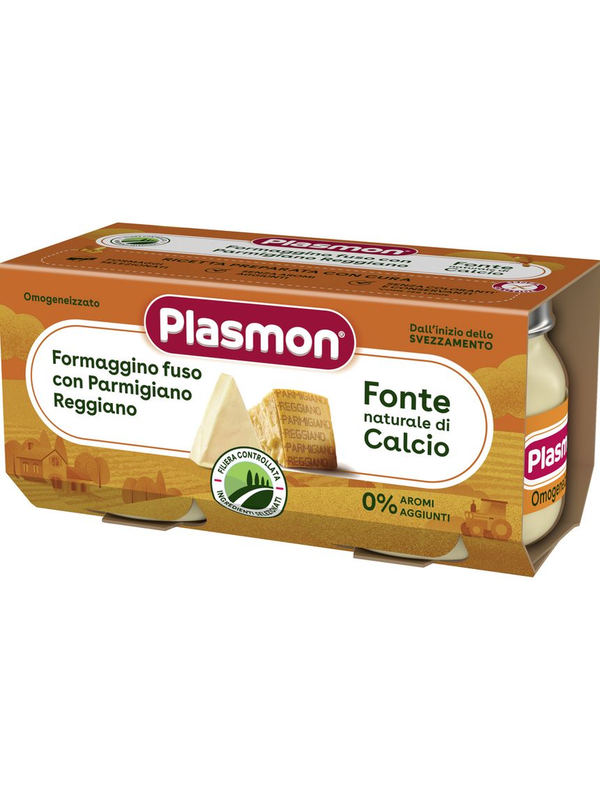 Omogeneizzato formaggino fuso e parmigiano 2x80g - plasmon