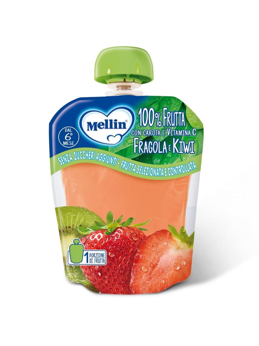 Pouch fragola kiwi 90g - mellin