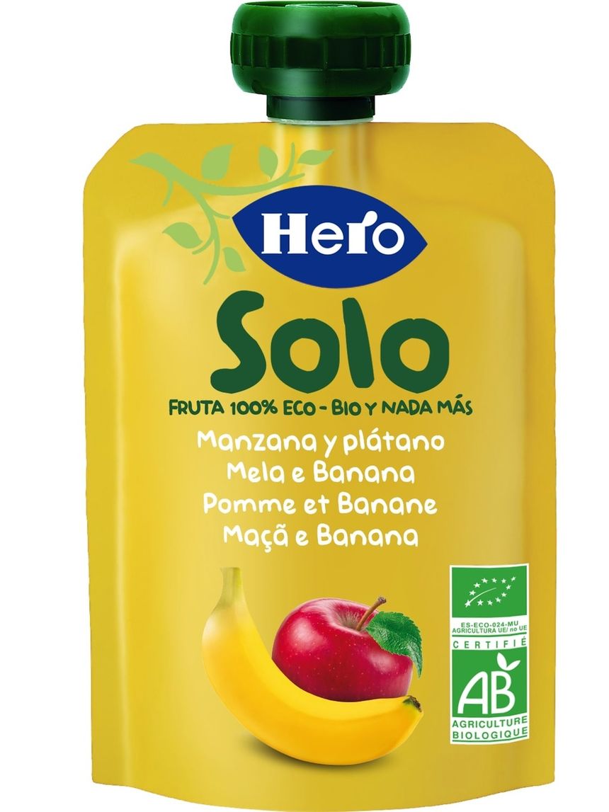 Pouch mela banana bio 100g - hero baby