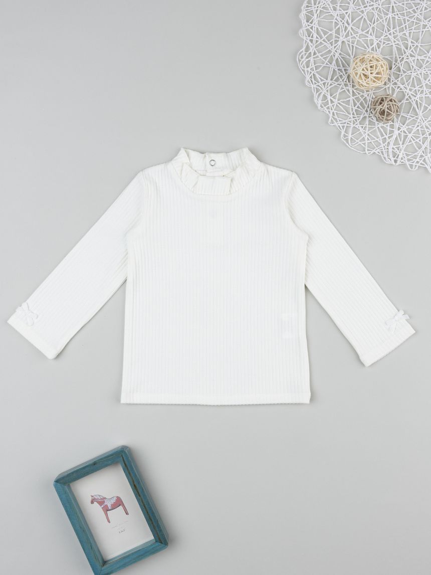 Lupetto bimba bianco