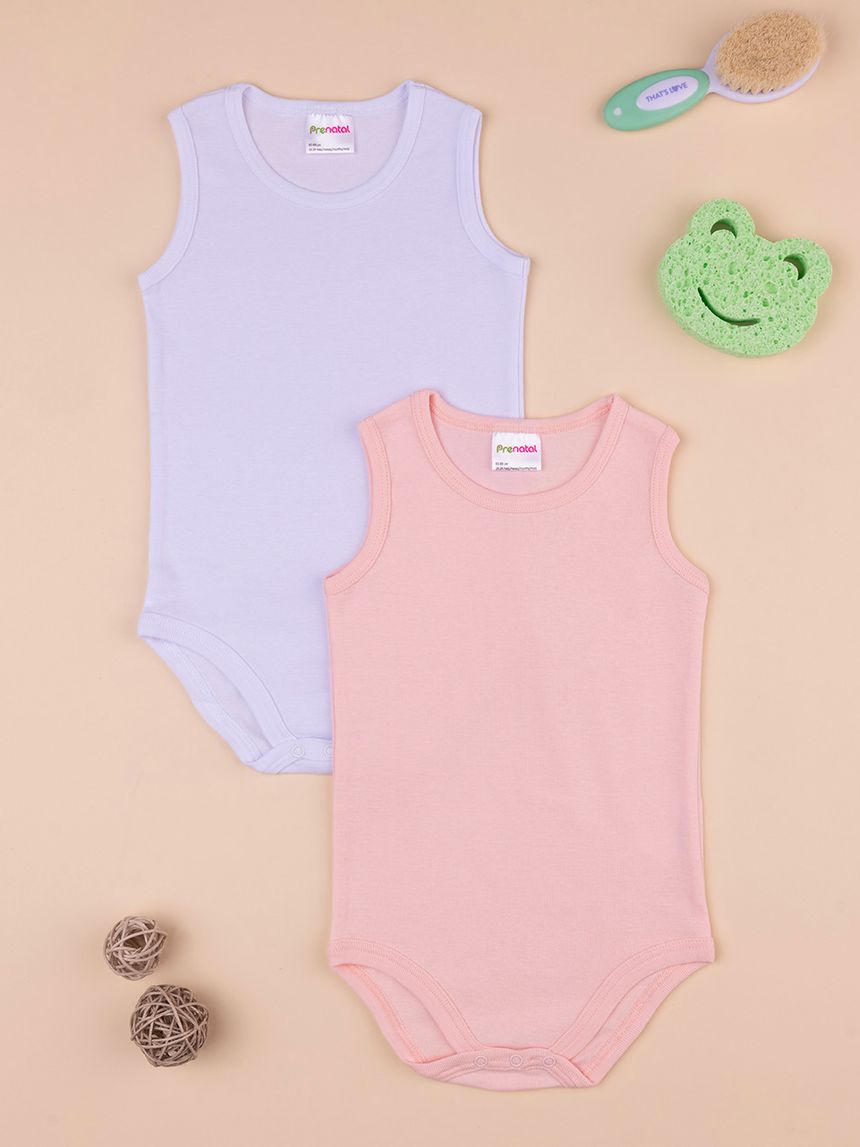 Pack x2 body canotta bimba