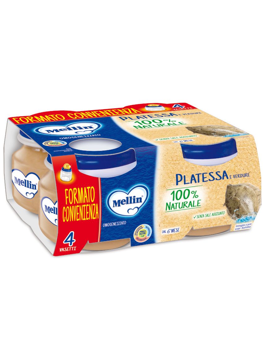Omogeneizzato platessa 4 x 80 gr - mellin
