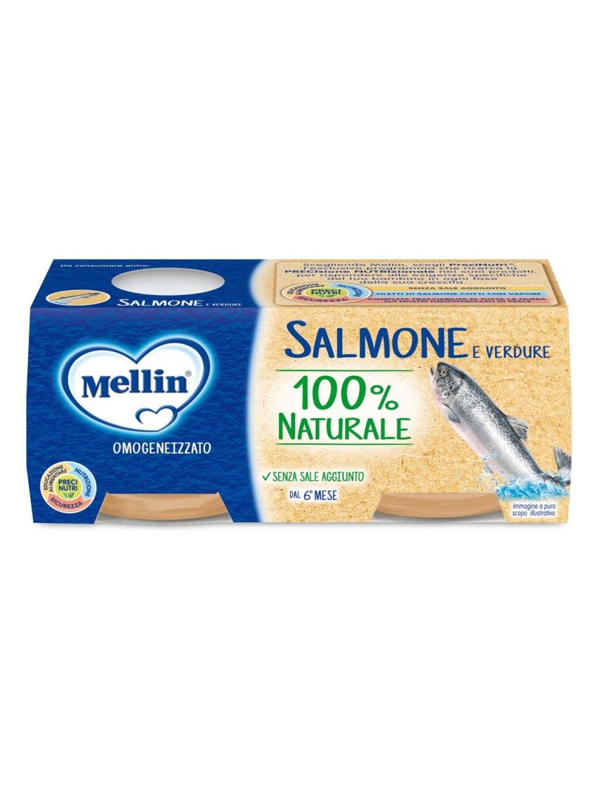 Omogeneizzato salmone 2x80g - mellin