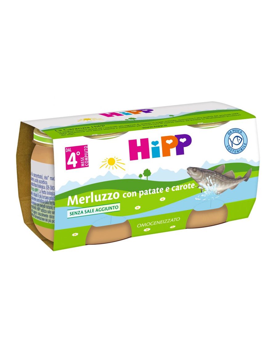 Omogeneizzato merluzzo con patate e carote 2x80g - hipp