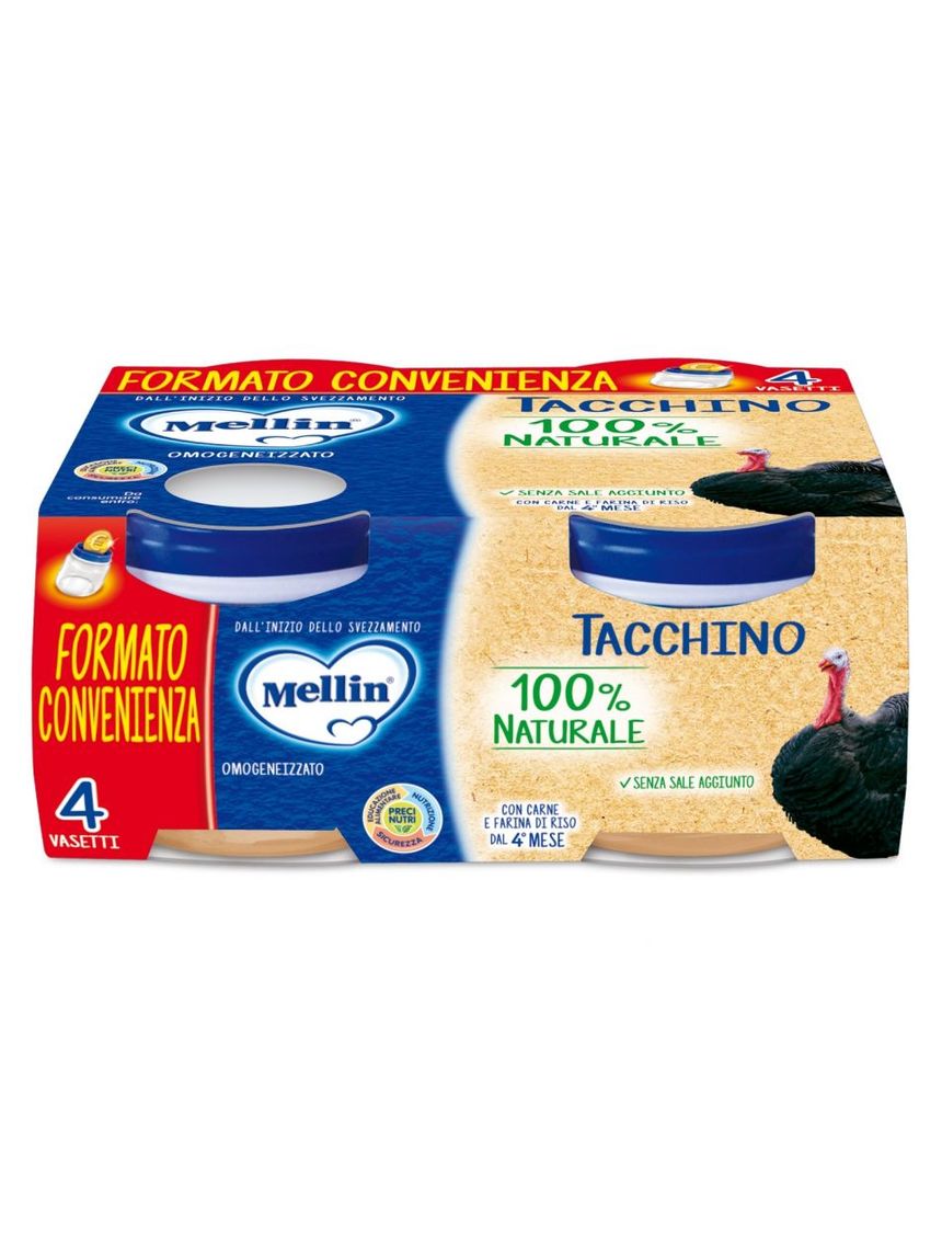 Omogeneizzato tacchino 4x80g - mellin