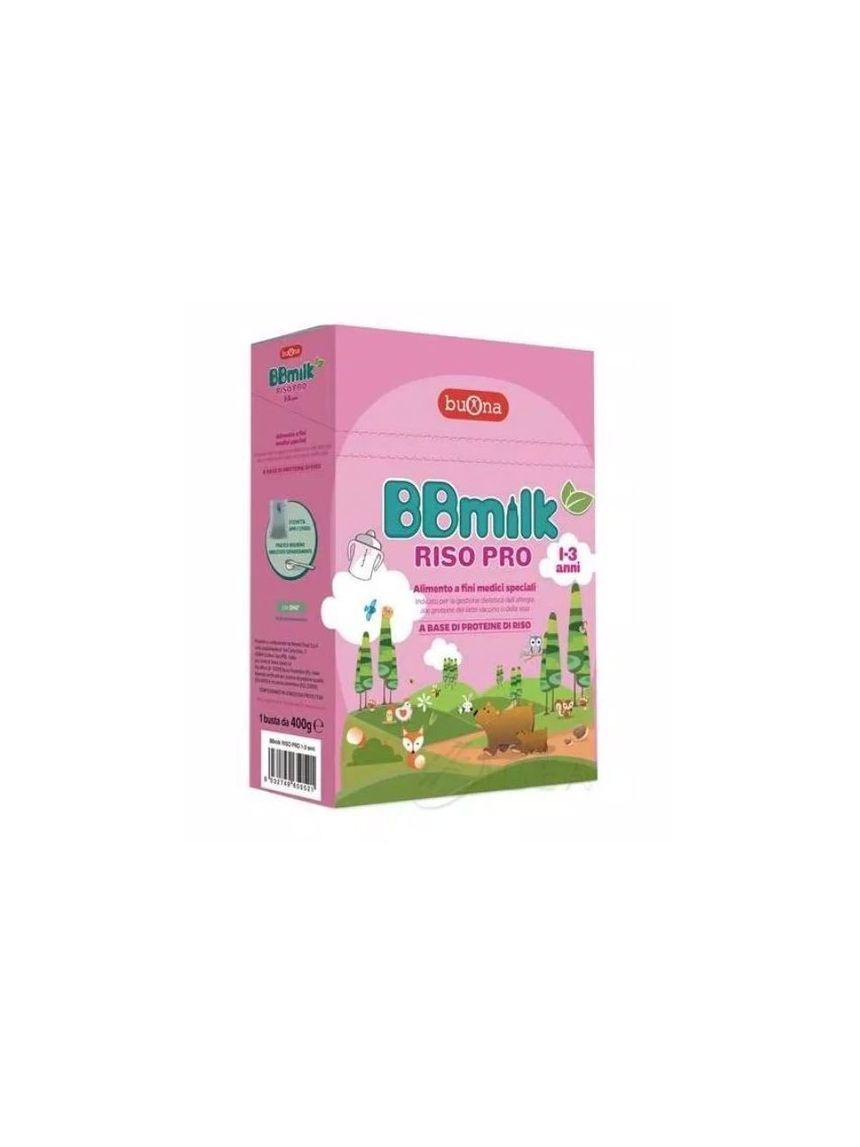 Latte bbmilk riso pro 1-3 anni 400 gr - buona