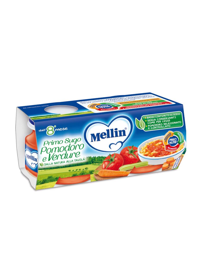 Omogeneizzato primo sugo pomodoro e verdure 2×80 gr - mellin