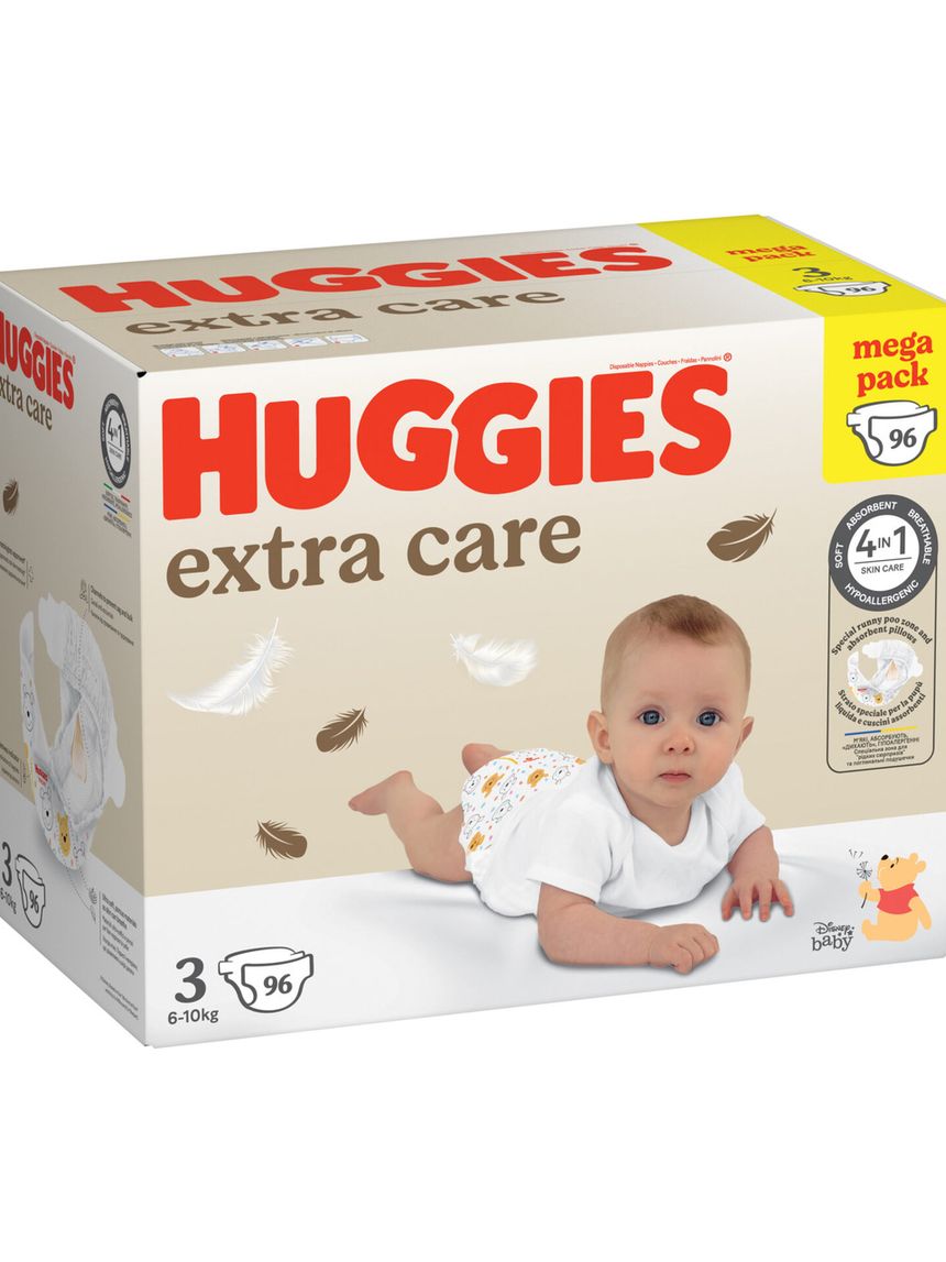 Pannolini extra care mega pack. tg.3 (6-10 kg) - 96 pannolini - huggies