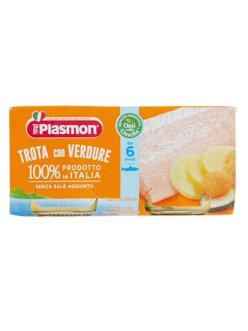Omogeneizzato trota – verdure – 2x80g - plasmon