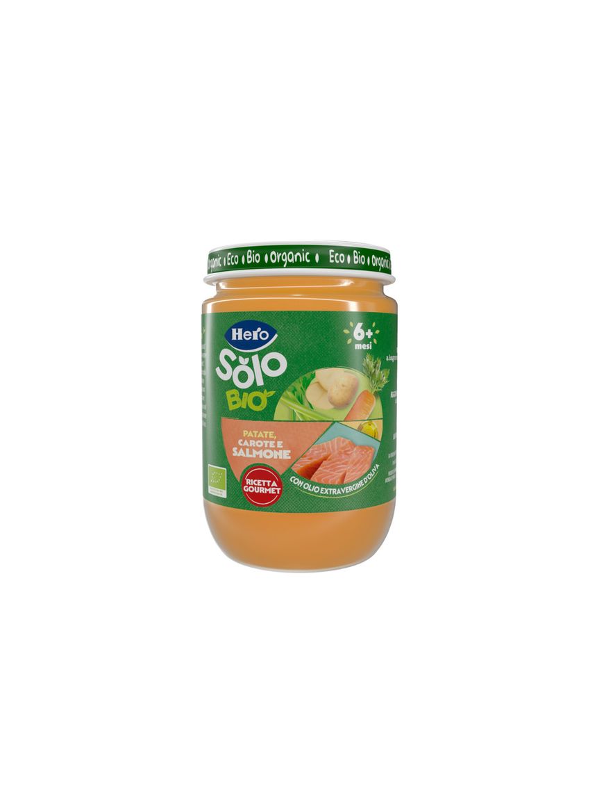 Omogeneizzato patate carote salmone 190 gr - hero solo