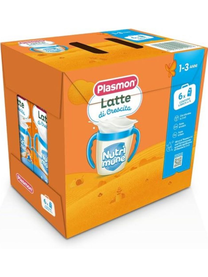 Latte di crescita nutri-mune 12-36 mesi 6x1000ml - plasmon