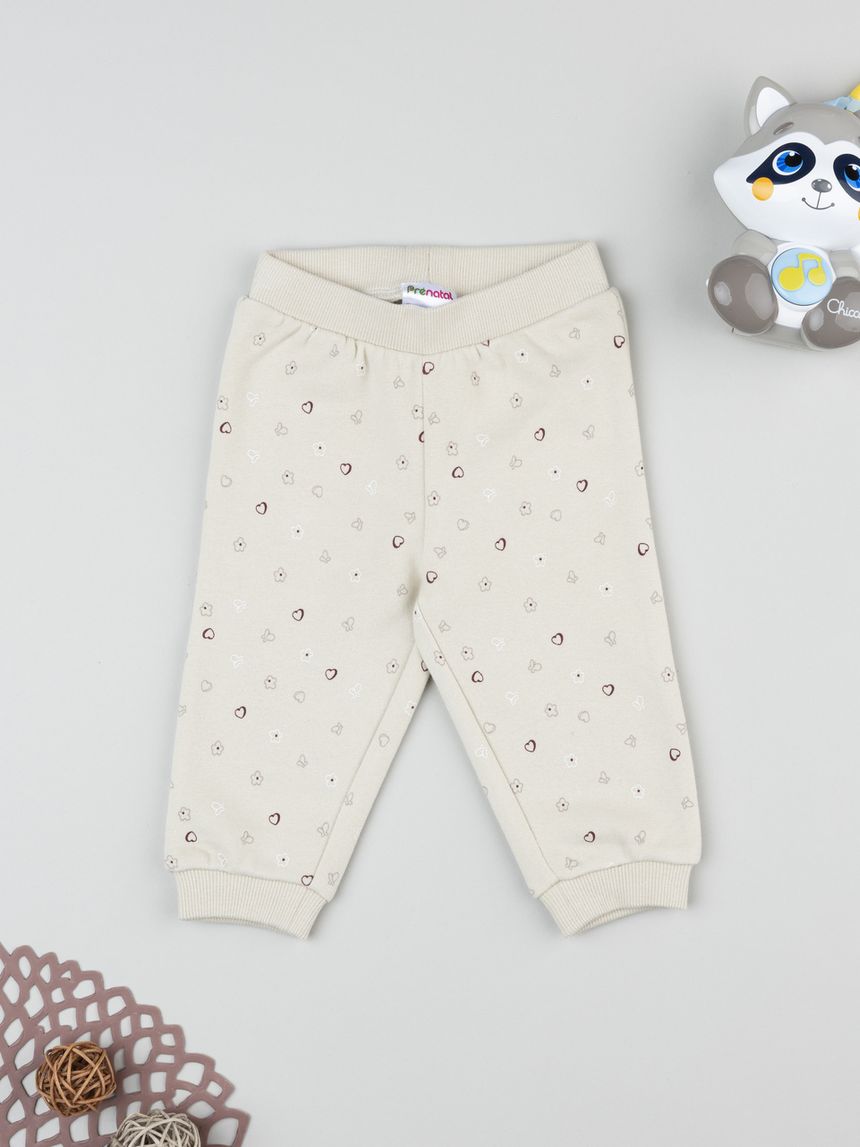 Pantalone bimba beige allover