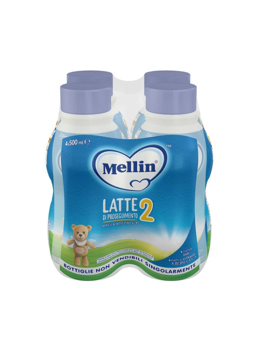 Latte mellin 2 liquido 4x500ml - mellin