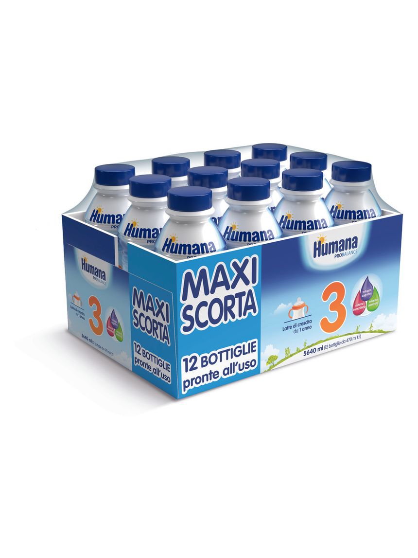 Latte humana 3 probalance liquido 12x470ml - humana