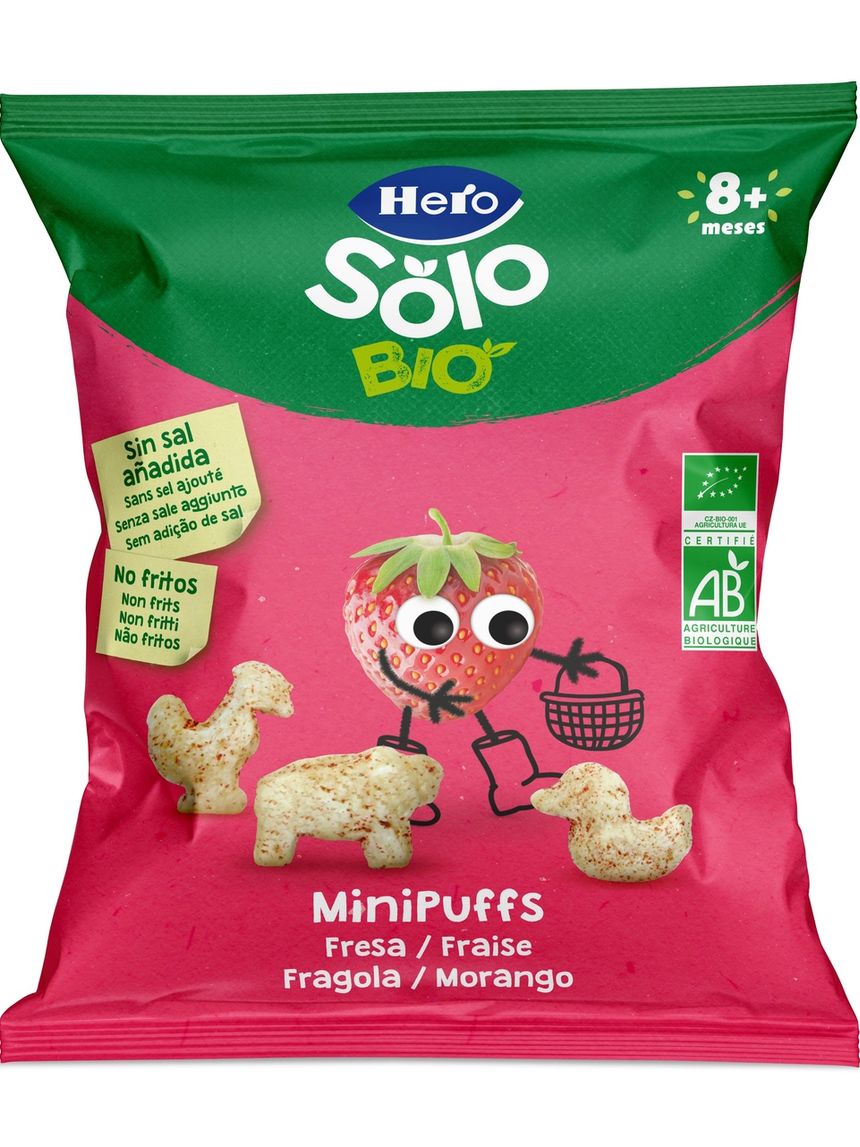 Minipuffs fragola 18 gr - hero solo