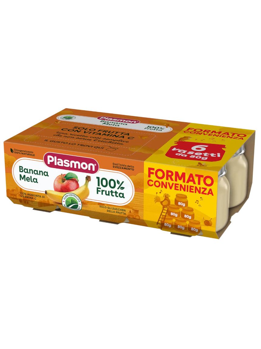 Omogeneizzato banana mela 6x80 gr - plasmon