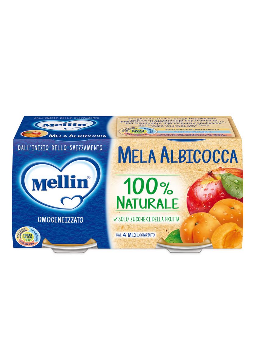 Omogeneizzato mela e albicocca 2×100 gr - mellin