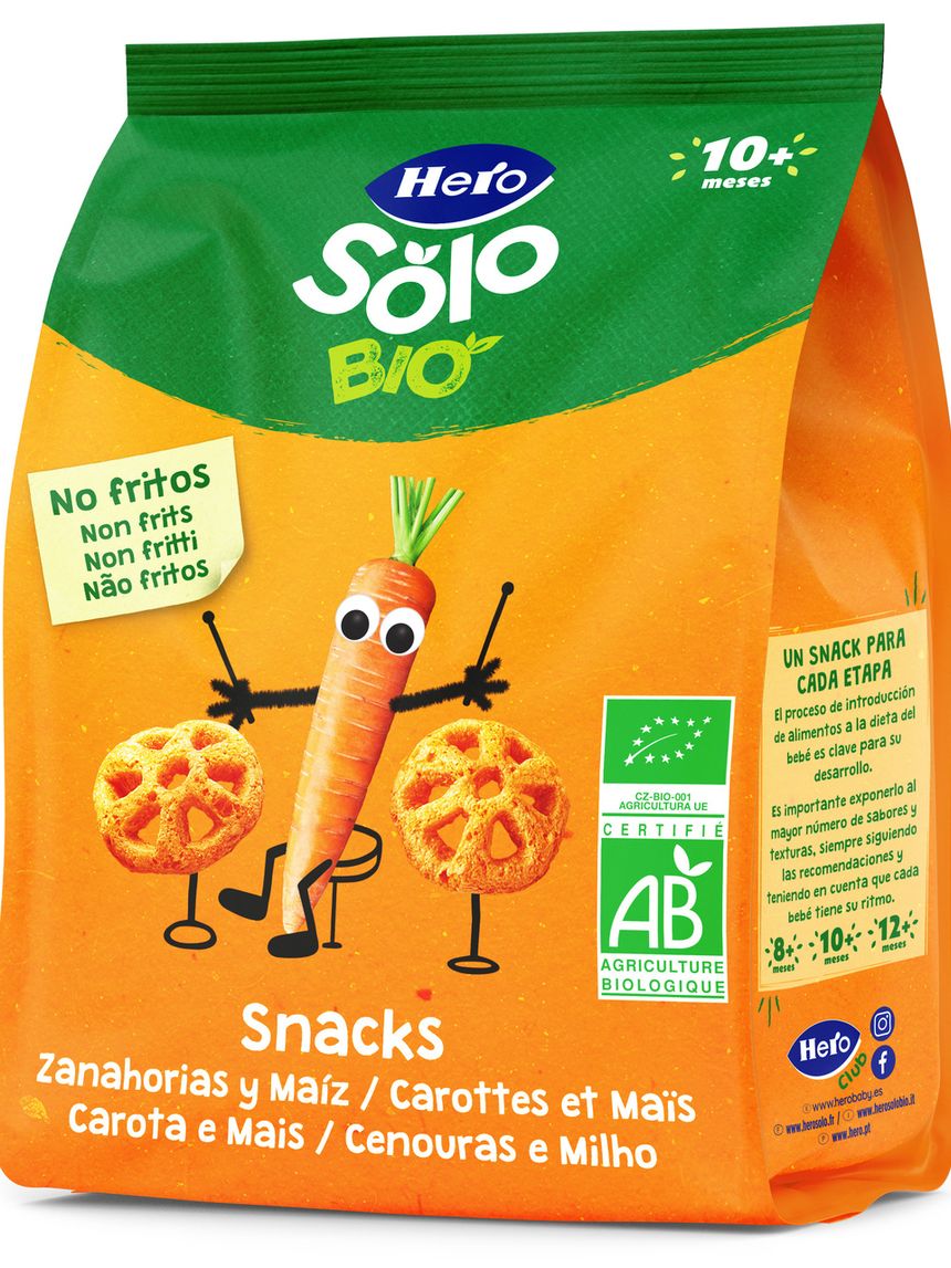 Snack carota mais 40g - hero solo