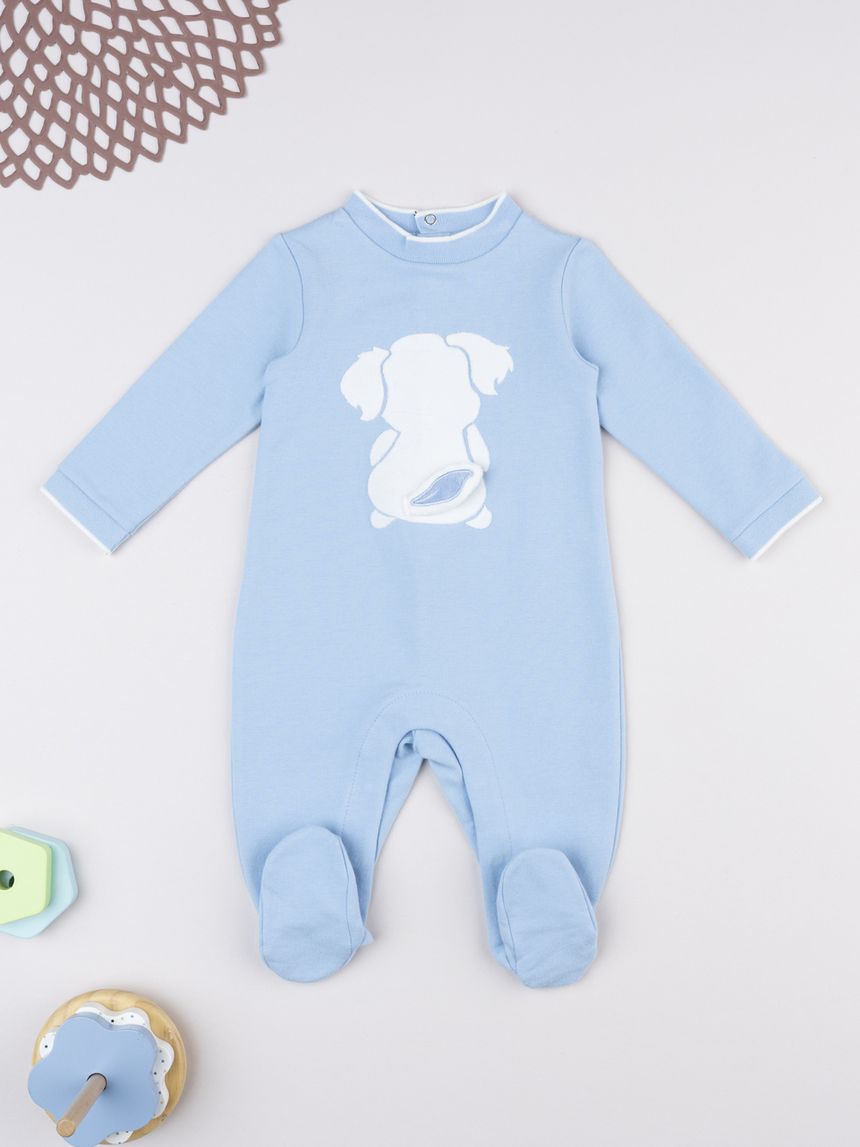 Tutina bimbo azzurra cagnolino