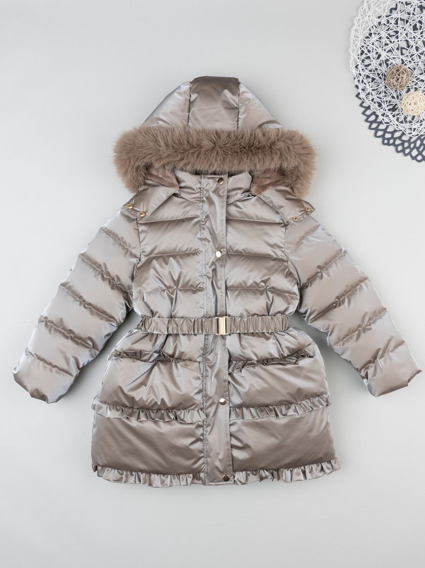 Cappotto pulka bimba marrone