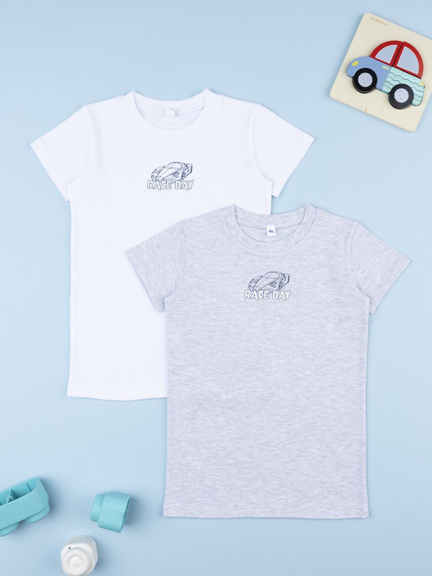 Pack 2 t-shirt bimbo race