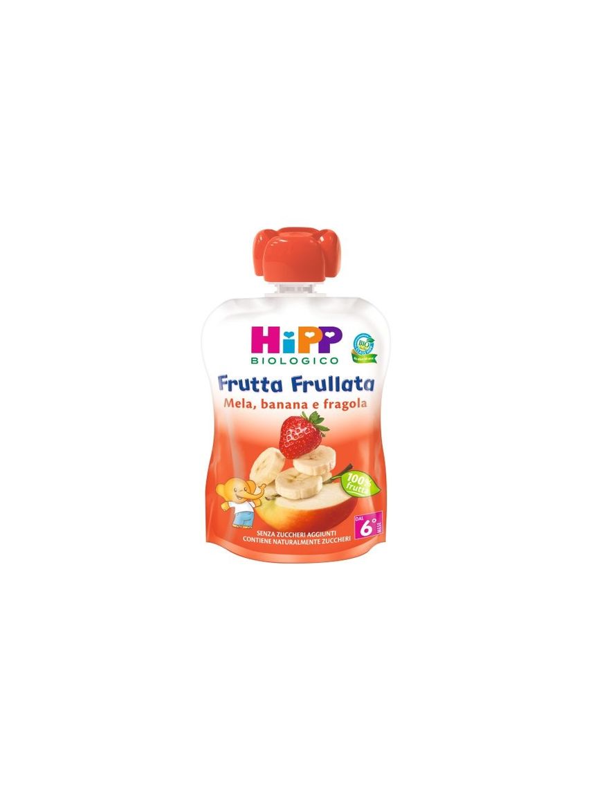 Frutta frullata mela, banana e fragola 90g - hipp