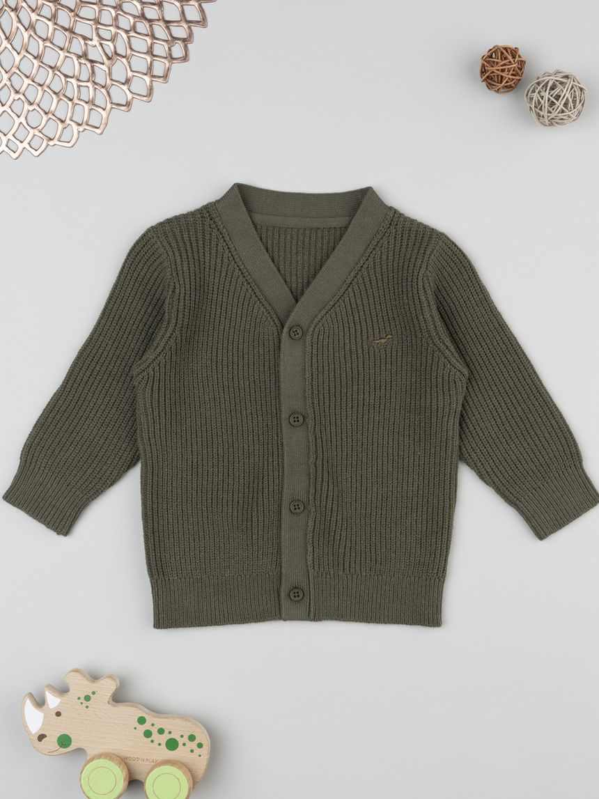 Cardigan bimbo verde