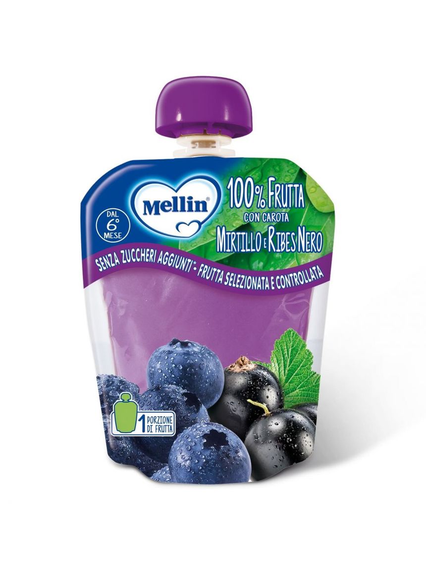 Pouch mirtillo ribes 90g - mellin