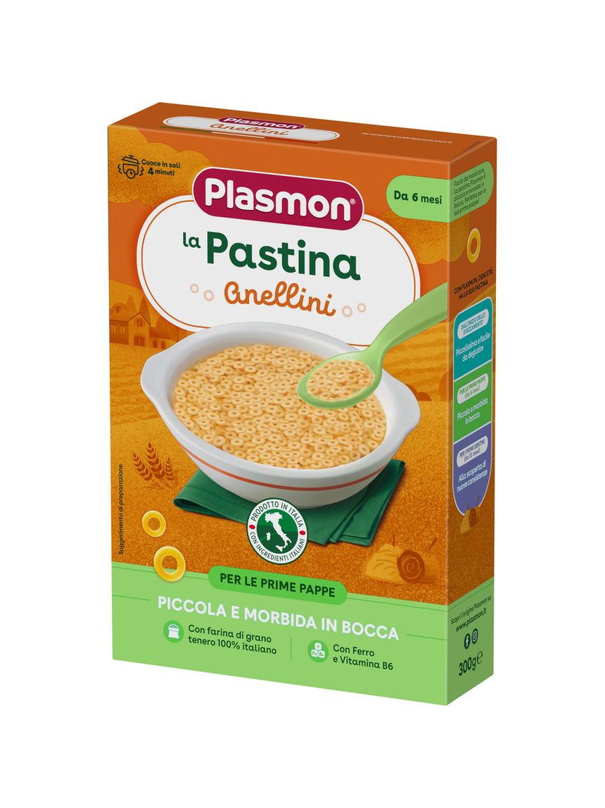 La pastina anellini 6m+ 300 gr - plasmon