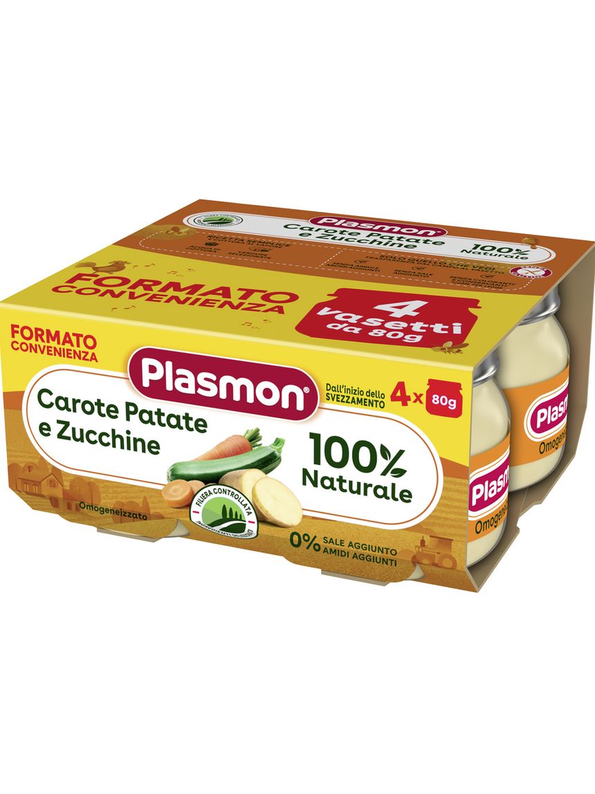 Omogeneizzato carote, patate e zucchine 4x80g - plasmon