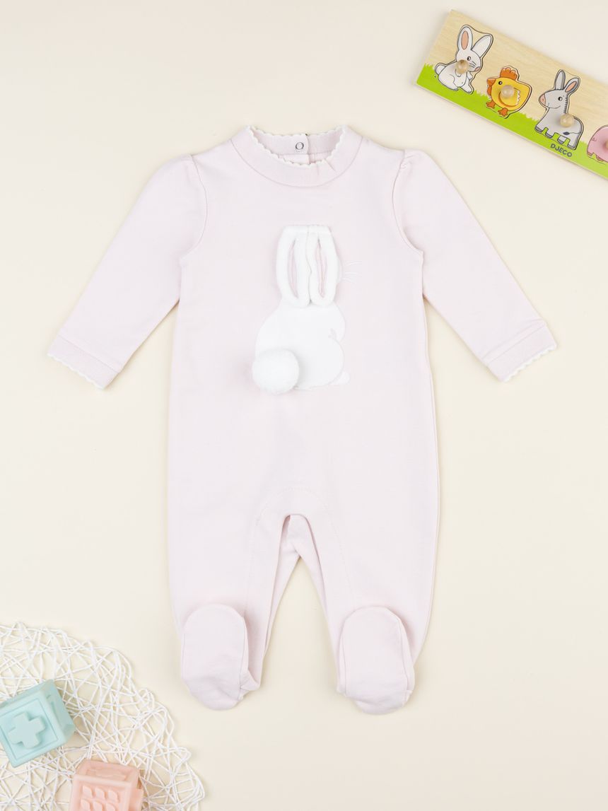 Tutina bimba rosa coniglietto