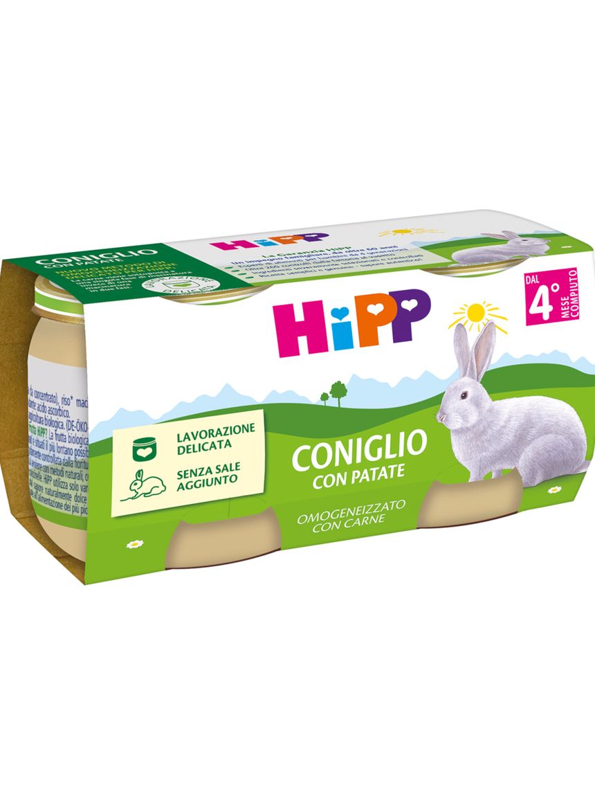 Omogeneizzato coniglio con patate 2x80g - hipp