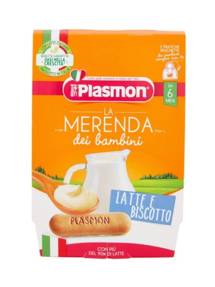 Merenda latte biscotto – 2x120g - plasmon