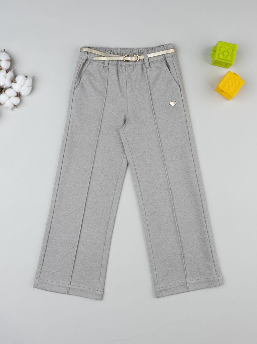 Pantalone bimba grigio